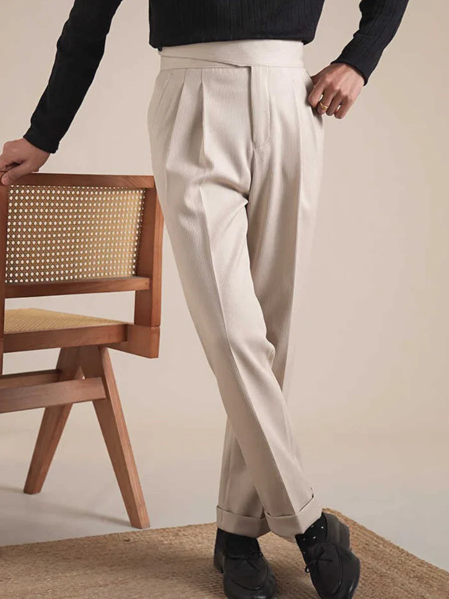 Italian Cut Velvet Fabric Pants