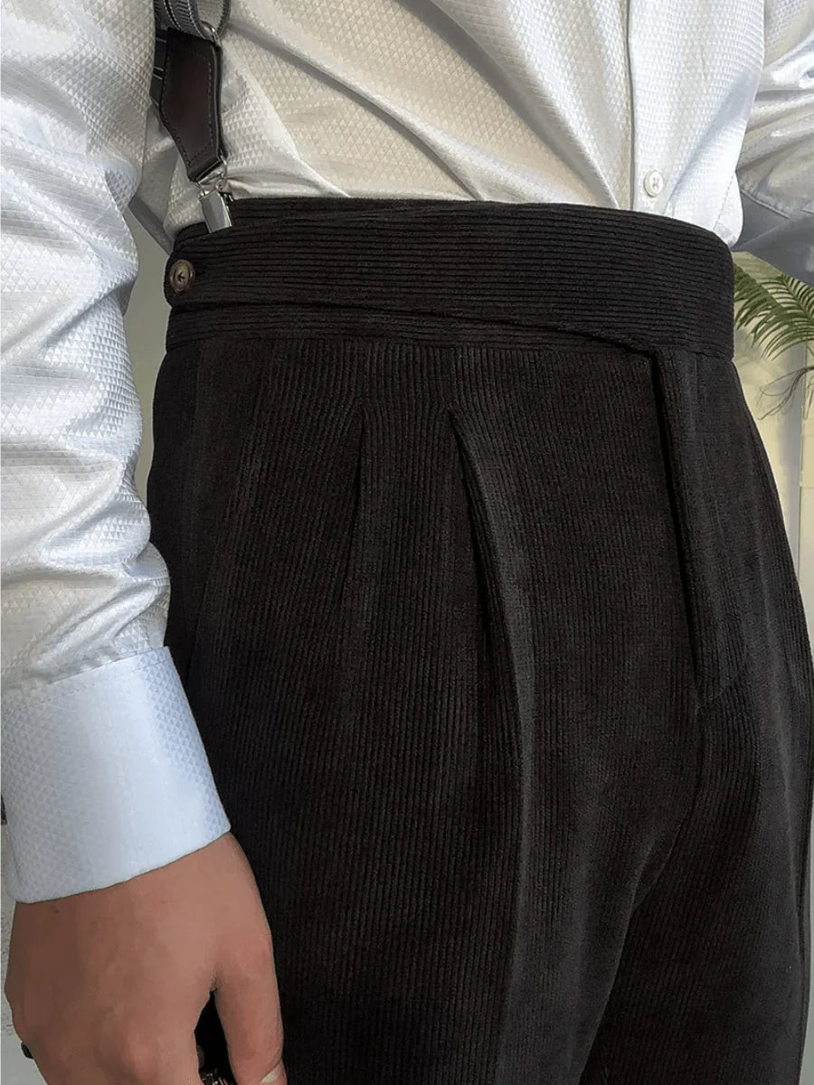 Italian Cut Velvet Fabric Pants