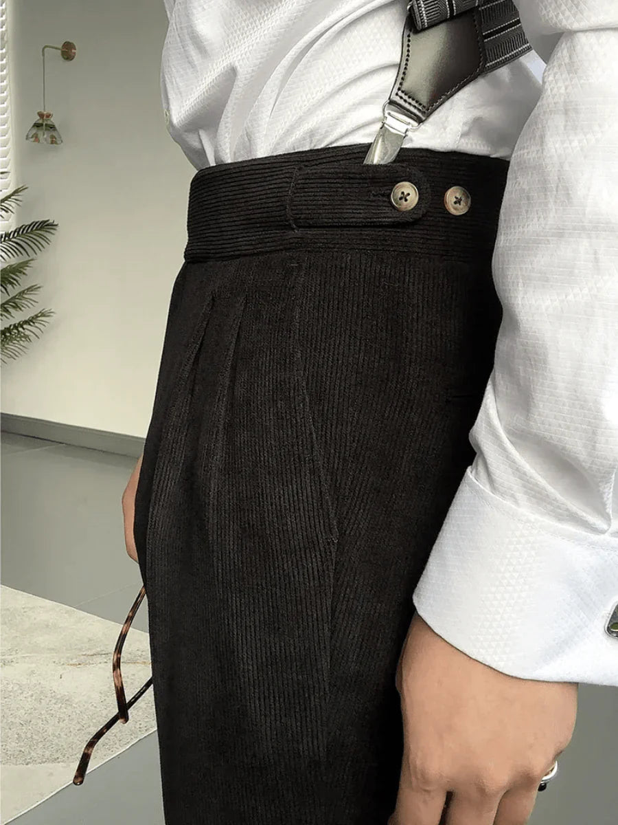 Italian Cut Velvet Fabric Pants