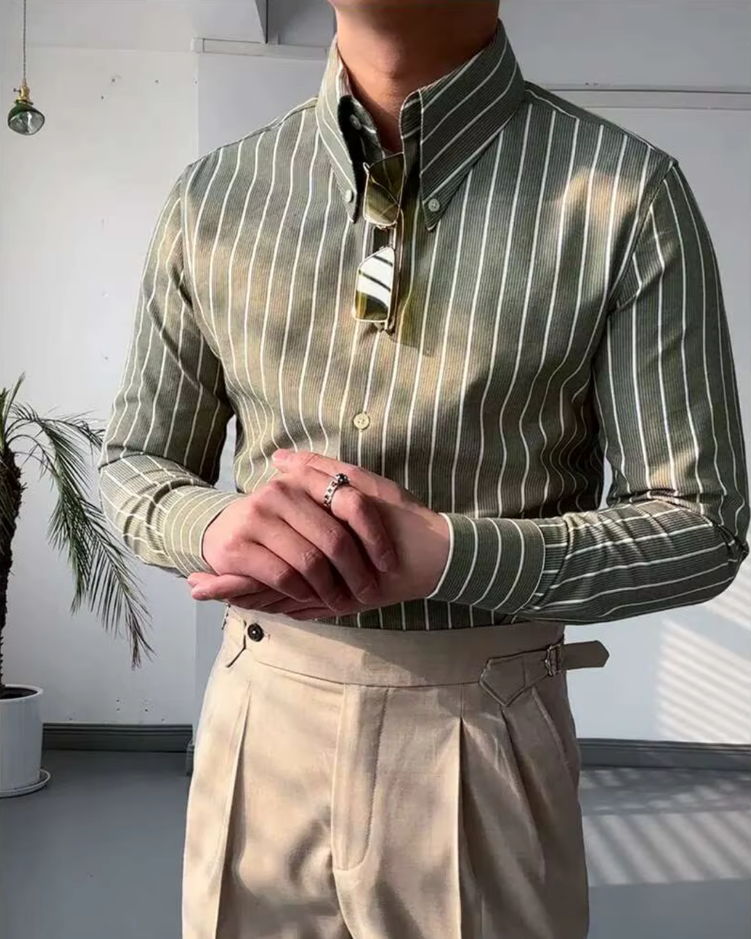 Mirano Striped Retro Shirt