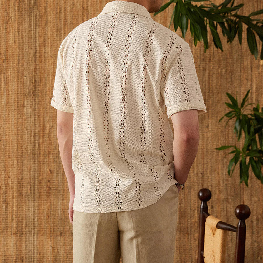 Knit Embroidered Cotton Polo