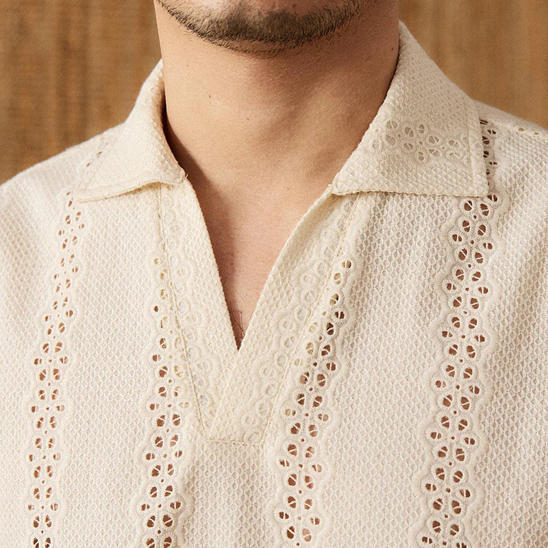 Knit Embroidered Cotton Polo