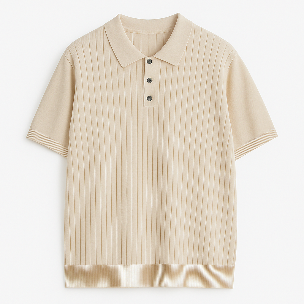 Striped Beige Polo