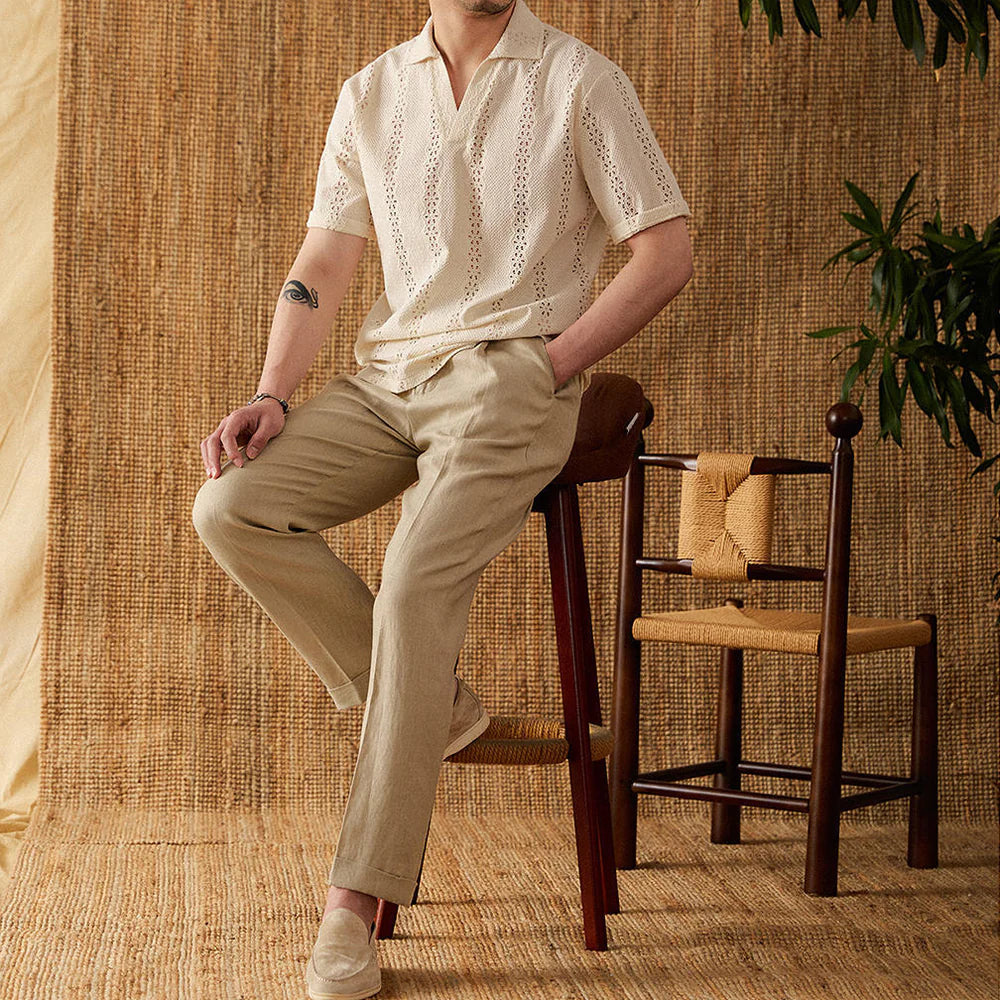 Knit Embroidered Cotton Polo