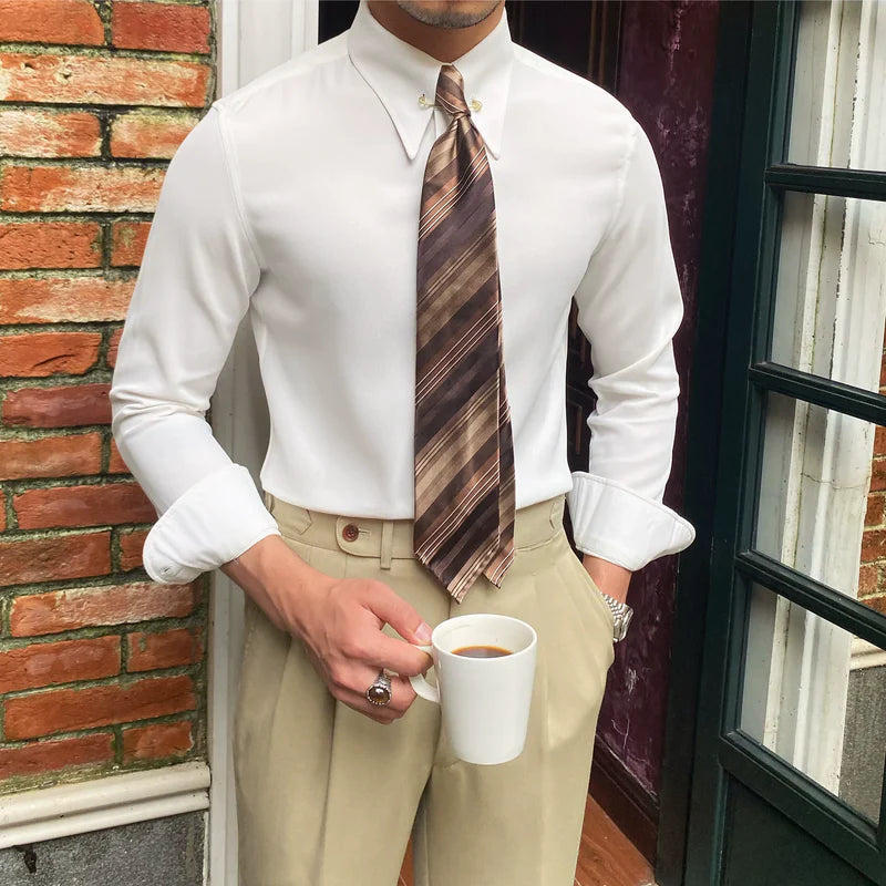 Virevel Pin Collar Shirt