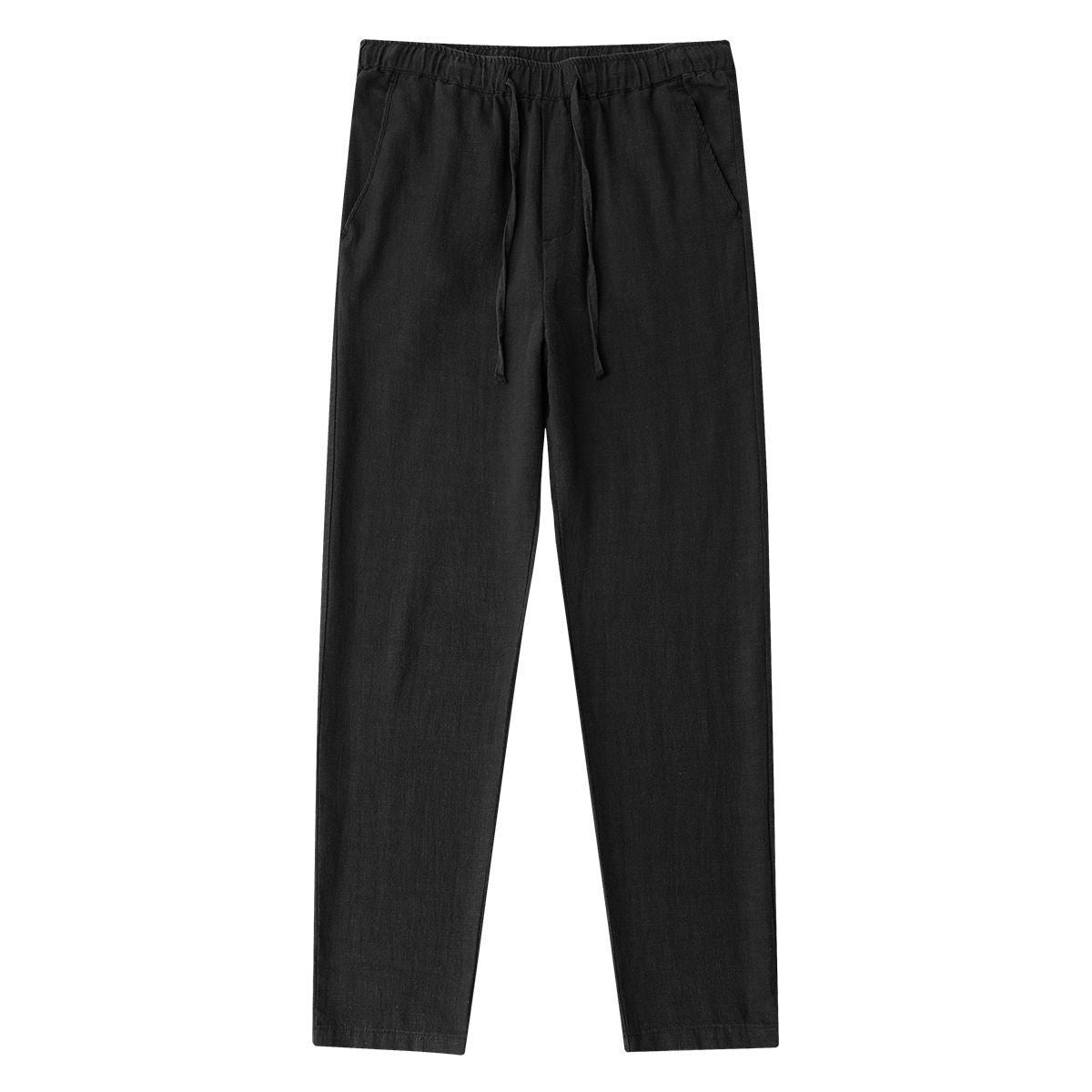Lace-up Classic Linen Pants