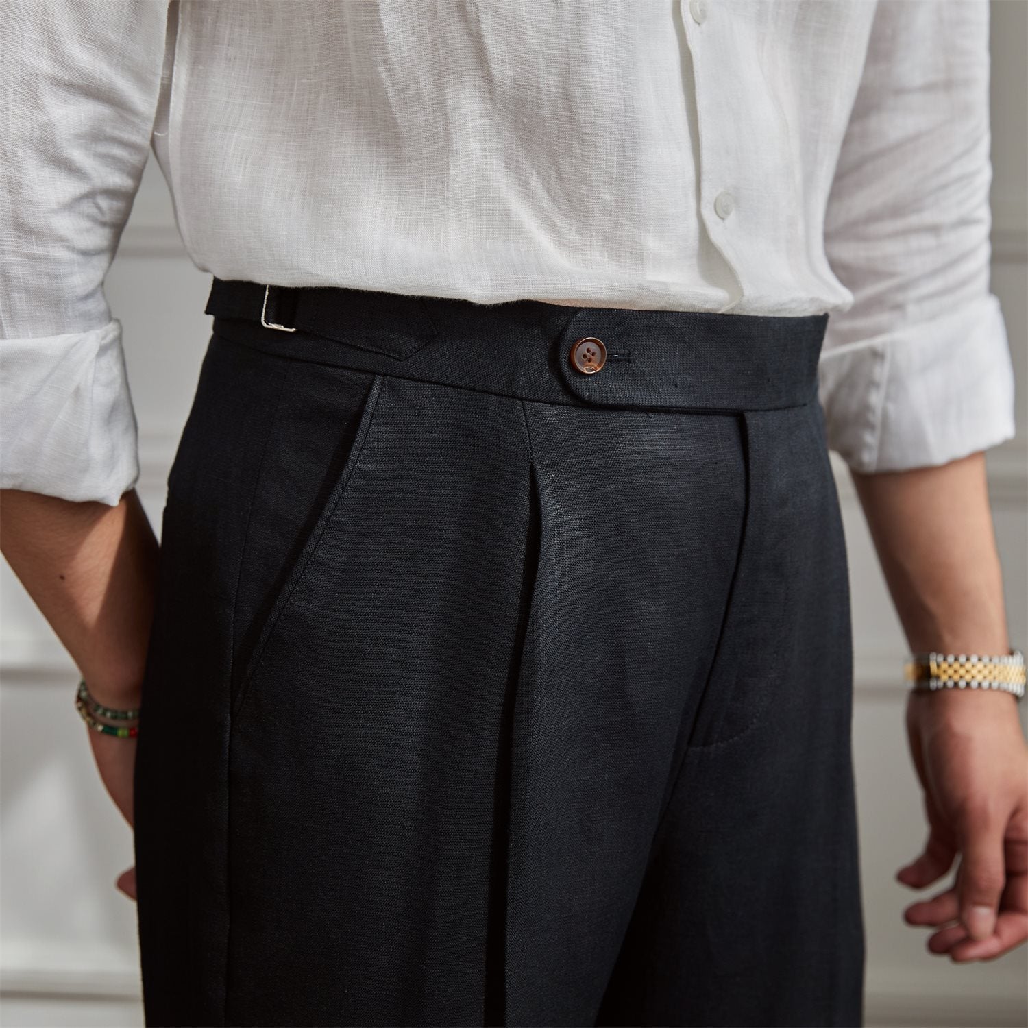Modena Linen Italian Fabric Pants