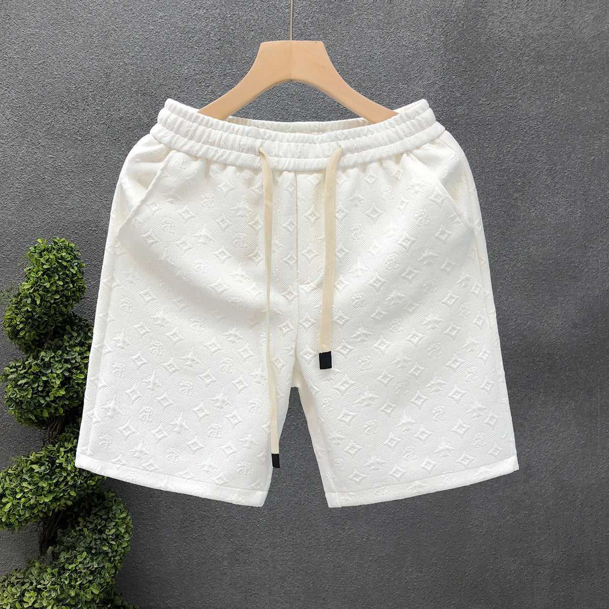 Sophisticated Patterned Casual Shorts