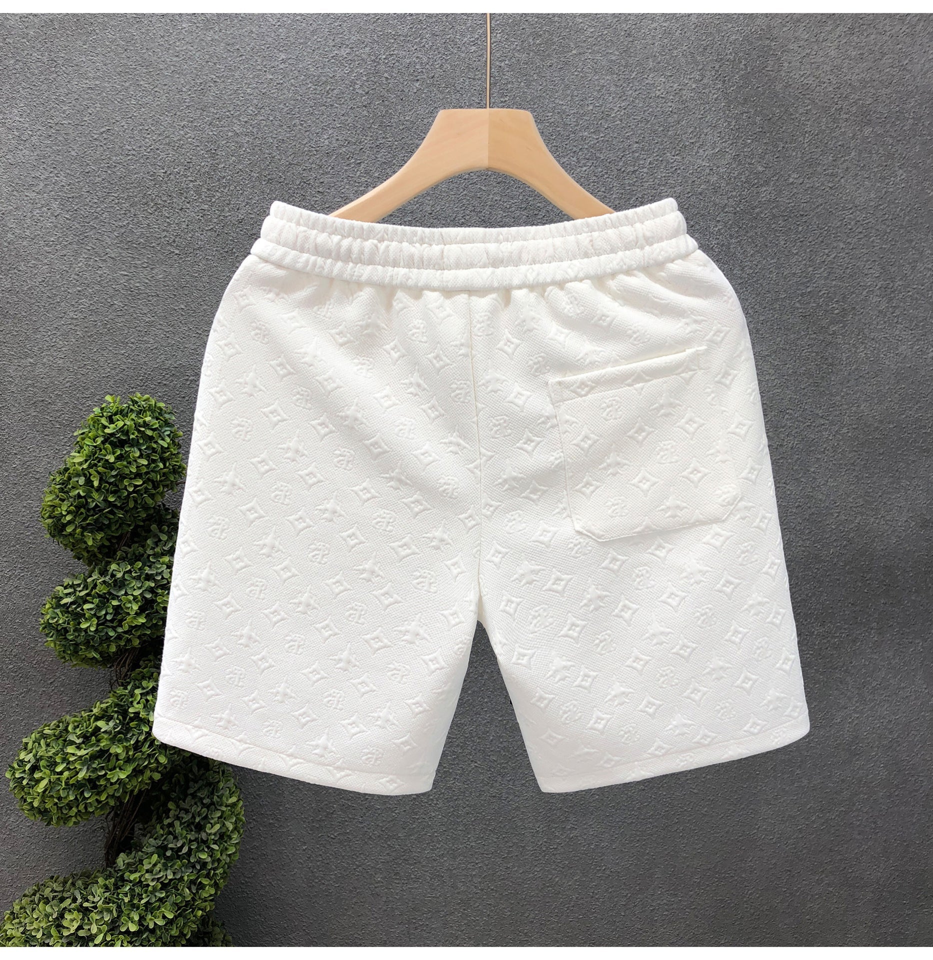 Sophisticated Patterned Casual Shorts