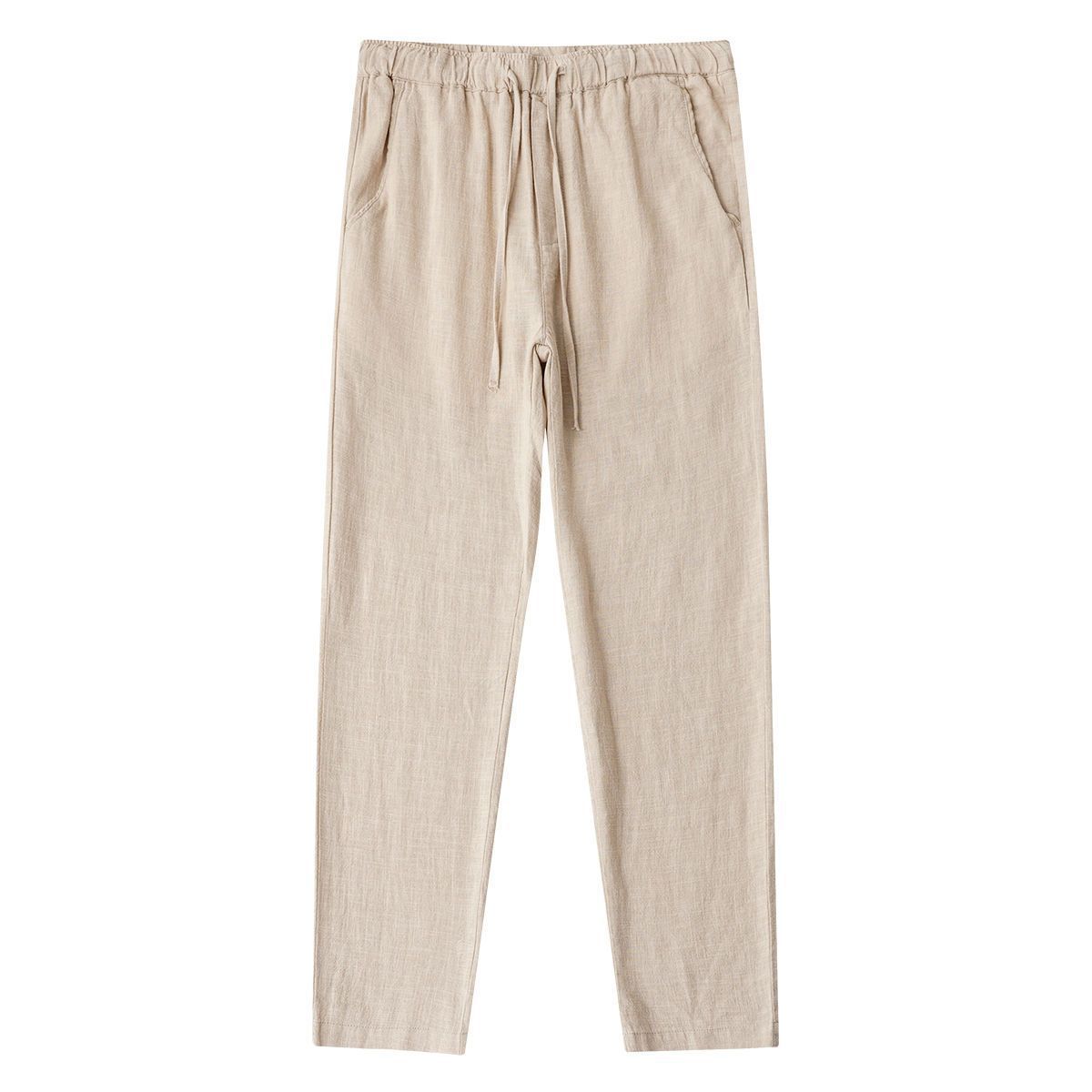 Lace-up Classic Linen Pants