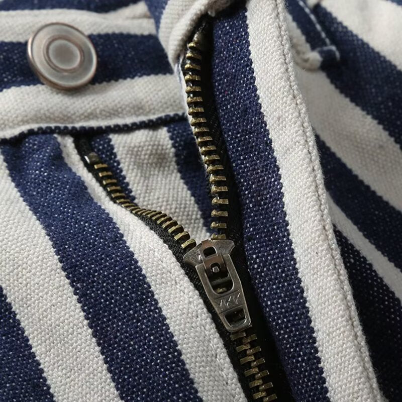 Striped Canvas Shorts