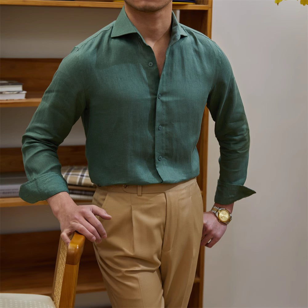 Classic Straight Cut Cotton Shirt