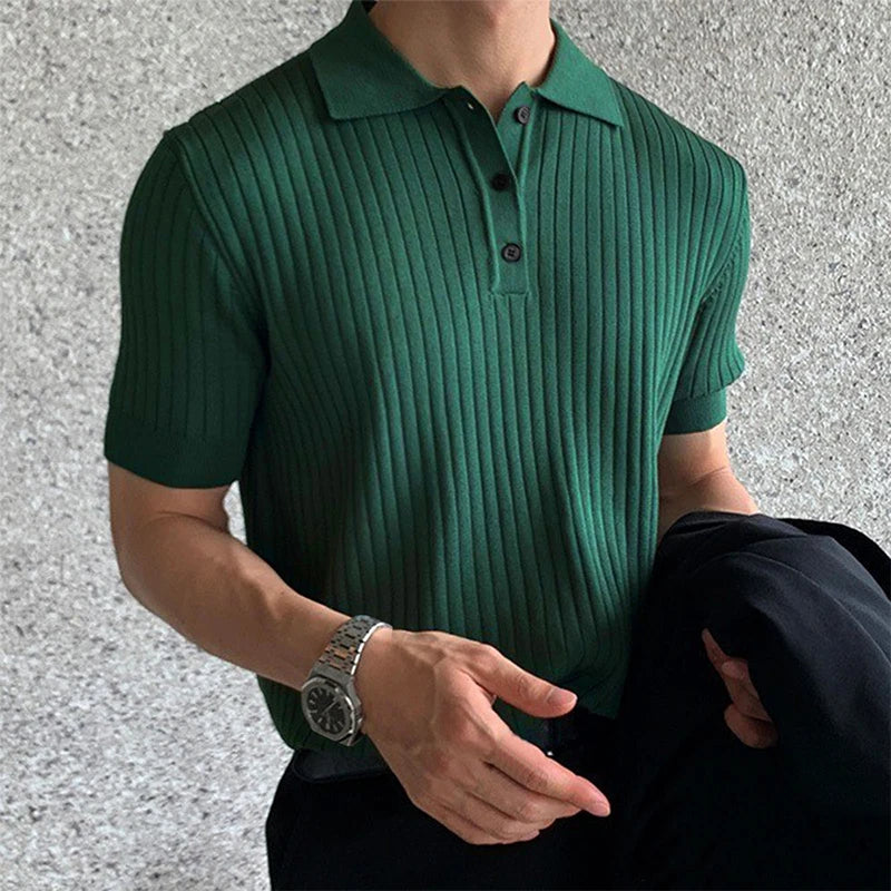 Short Sleeve Alexandro Striped Polo