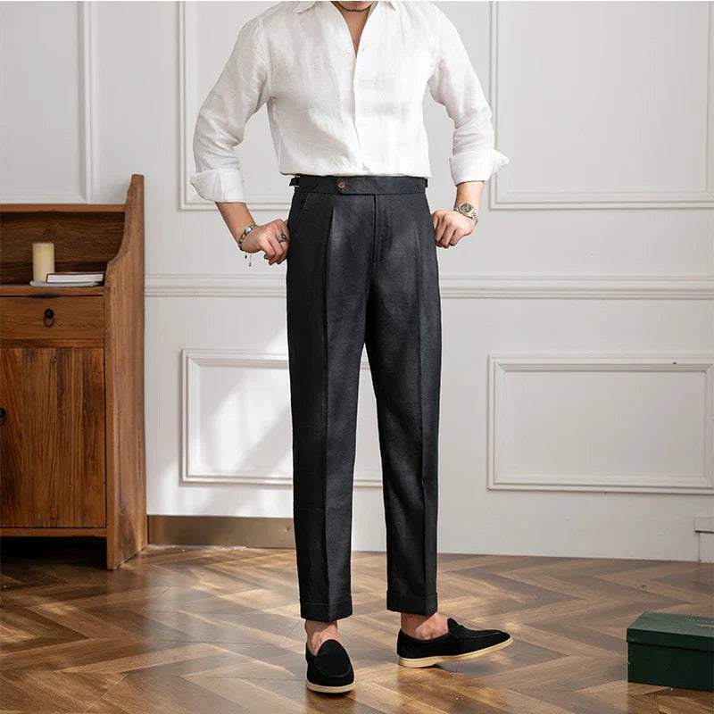 Modena Linen Italian Fabric Pants