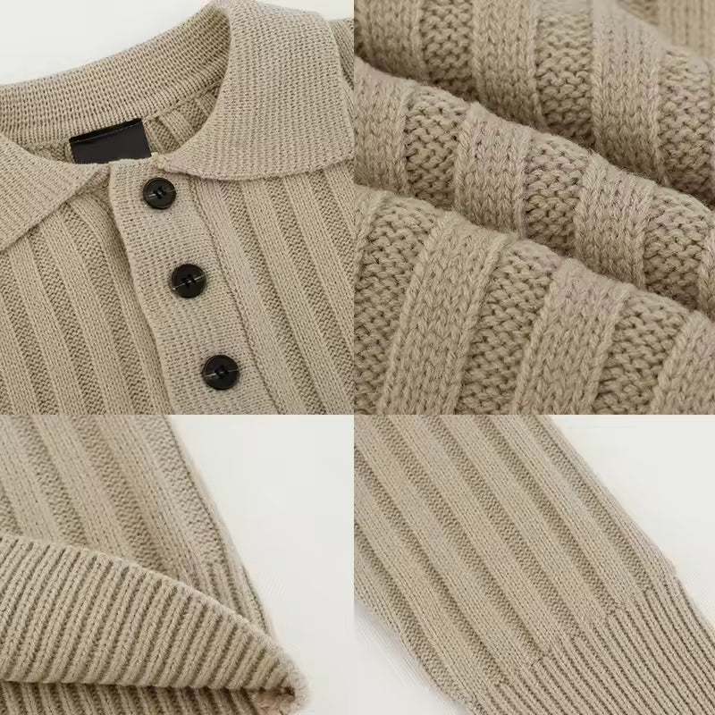 Valestro Regular Striped Polo Sweater