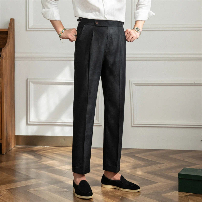 Modena Linen Italian Fabric Pants