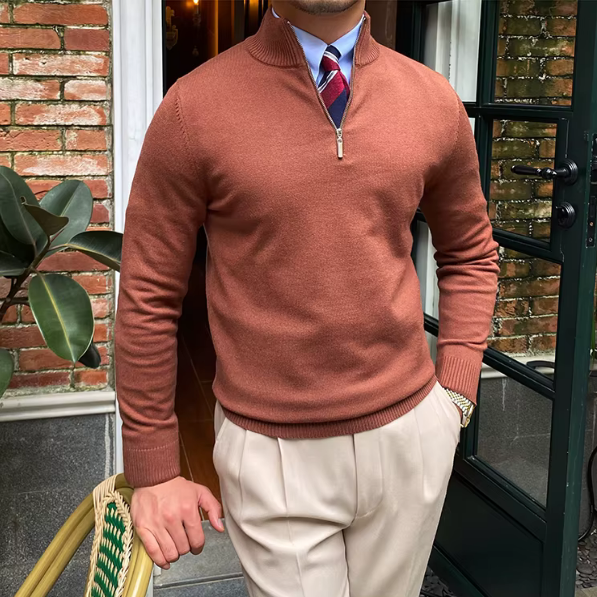 Savile Half Zip Sweater