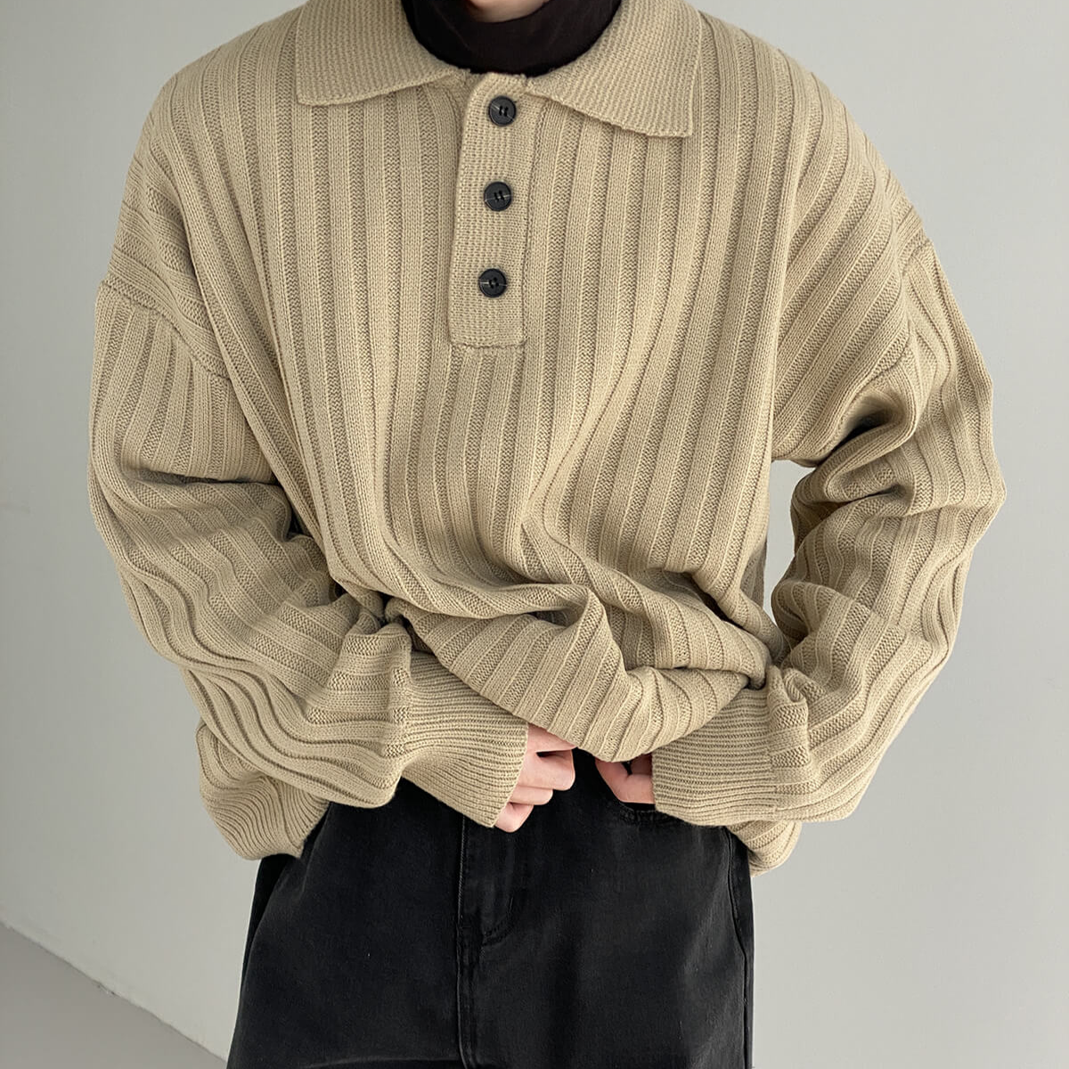 Valestro Regular Striped Polo Sweater