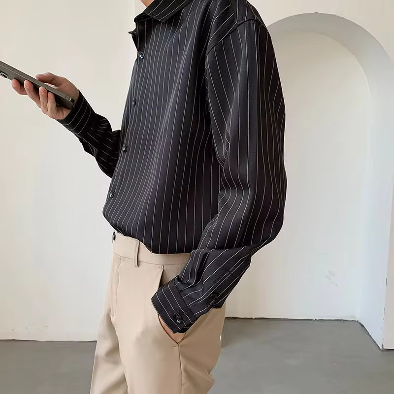 Mirano Striped Long Sleeve Shirt
