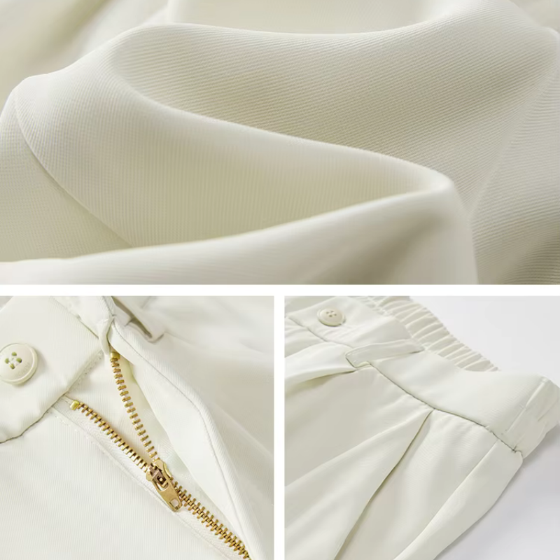 Elastic Waist Classic Denim Pants