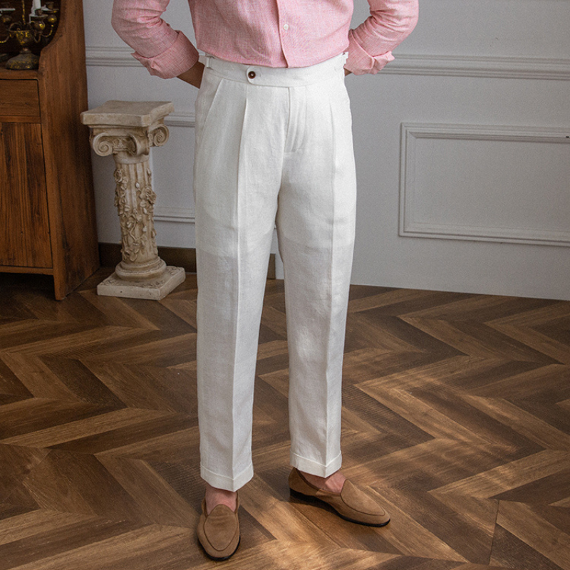 Modena Linen Italian Fabric Pants