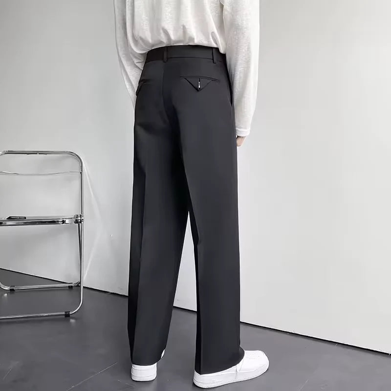 Regular Wide Leg Classic Fabric Pants