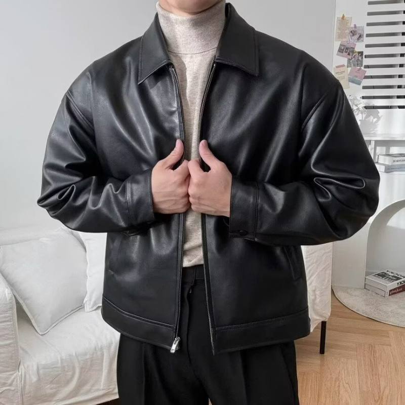 Vance Black Leather Jacket
