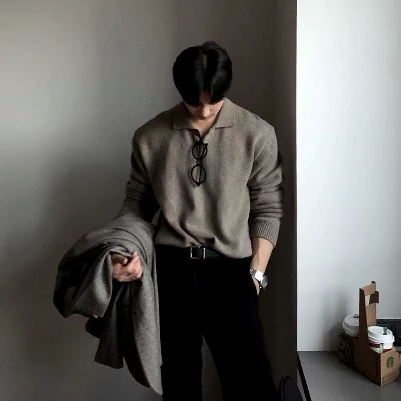 Knit Classic Polo Sweater
