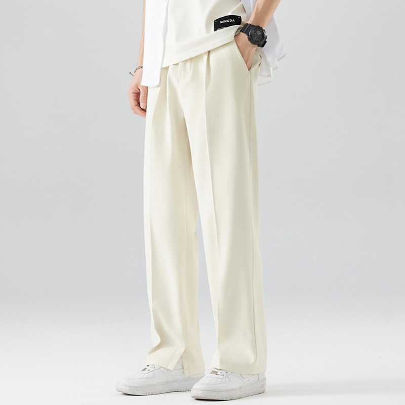 Elastic Waist Classic Denim Pants