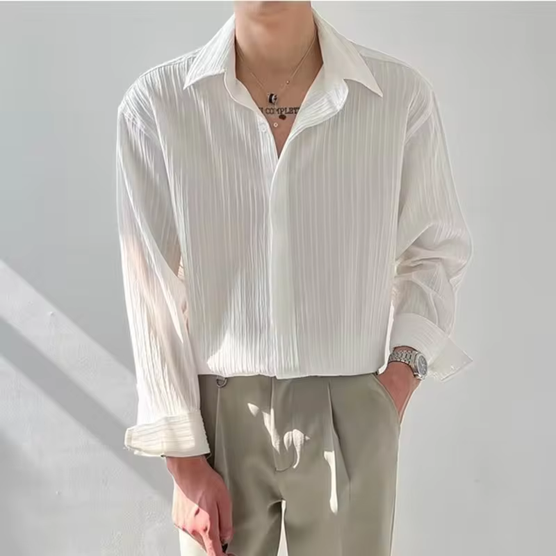 Vincenzo Elegant Striped Shirt