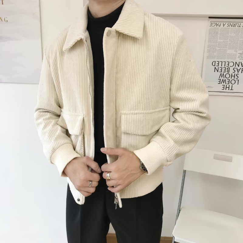 Paolo Striped Velvet Jacket