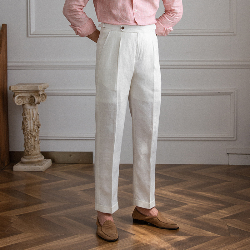 Modena Linen Italian Fabric Pants