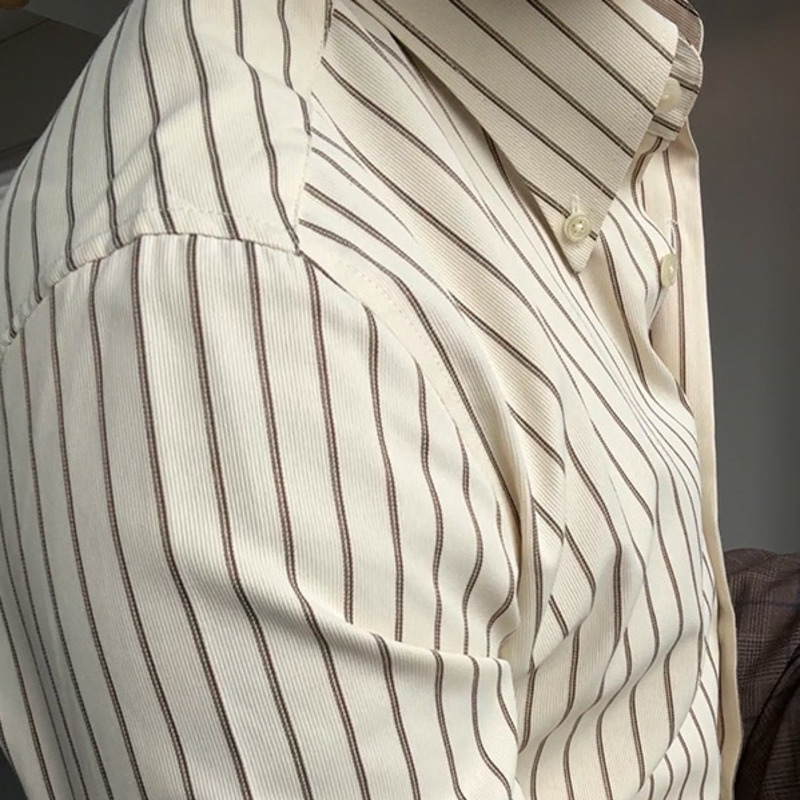 Striped Beige English Shirt