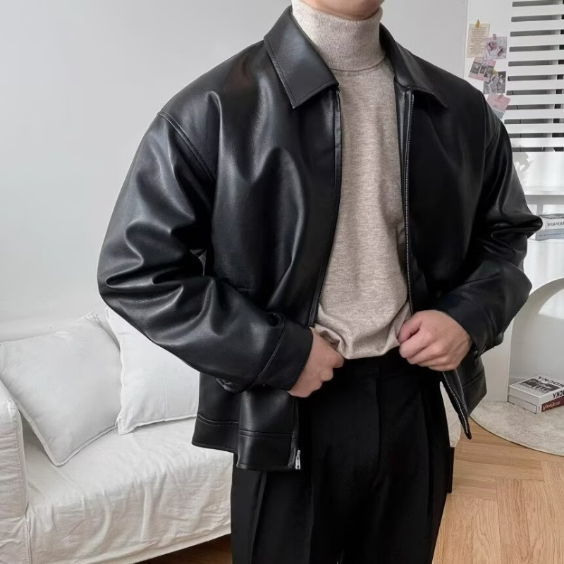 Vance Black Leather Jacket