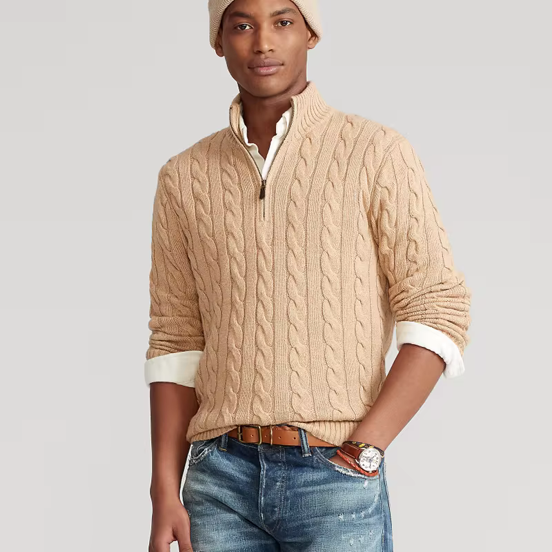 Marco Cable Knit Cotton Sweater
