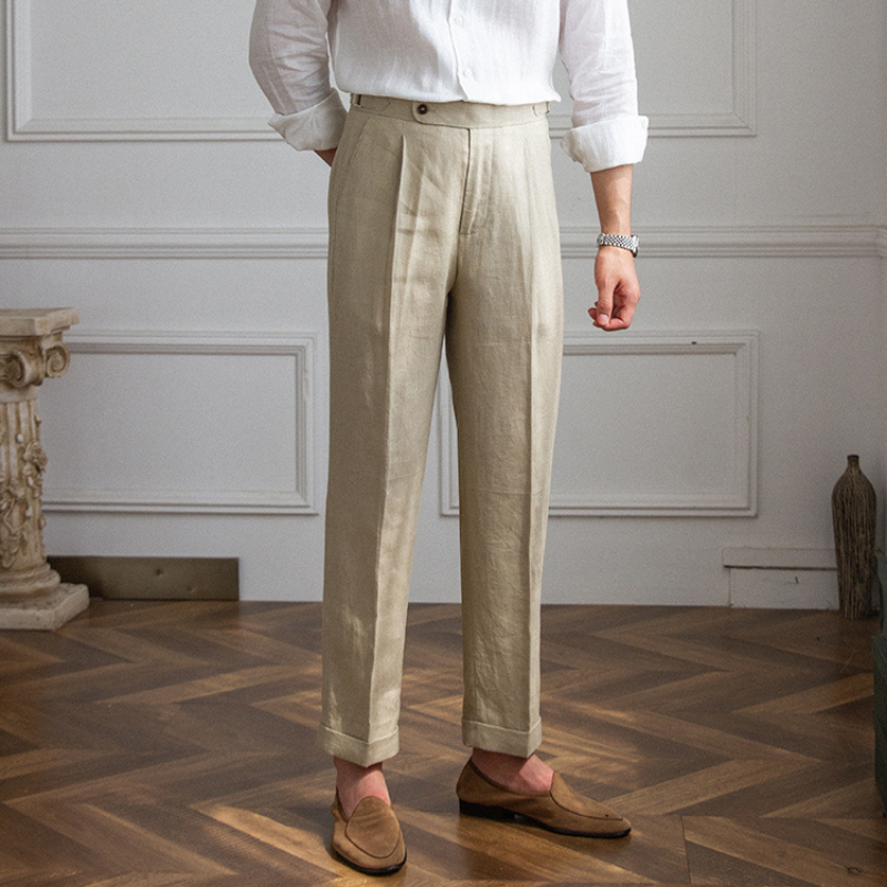 Modena Linen Italian Fabric Pants