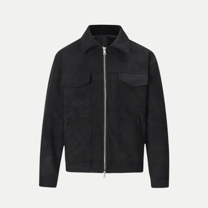 Rocco Antonio Pockets Leather Jacket