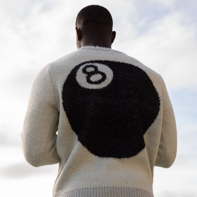 8 Ball Woolen Knit Sweater