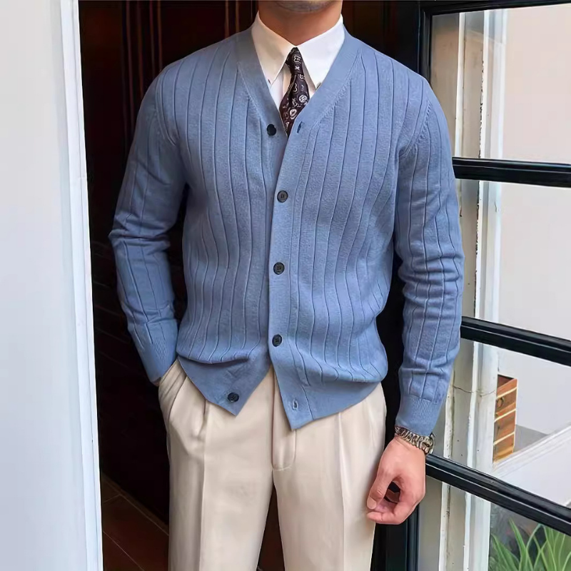 Monroe Striped Knit Cardigan