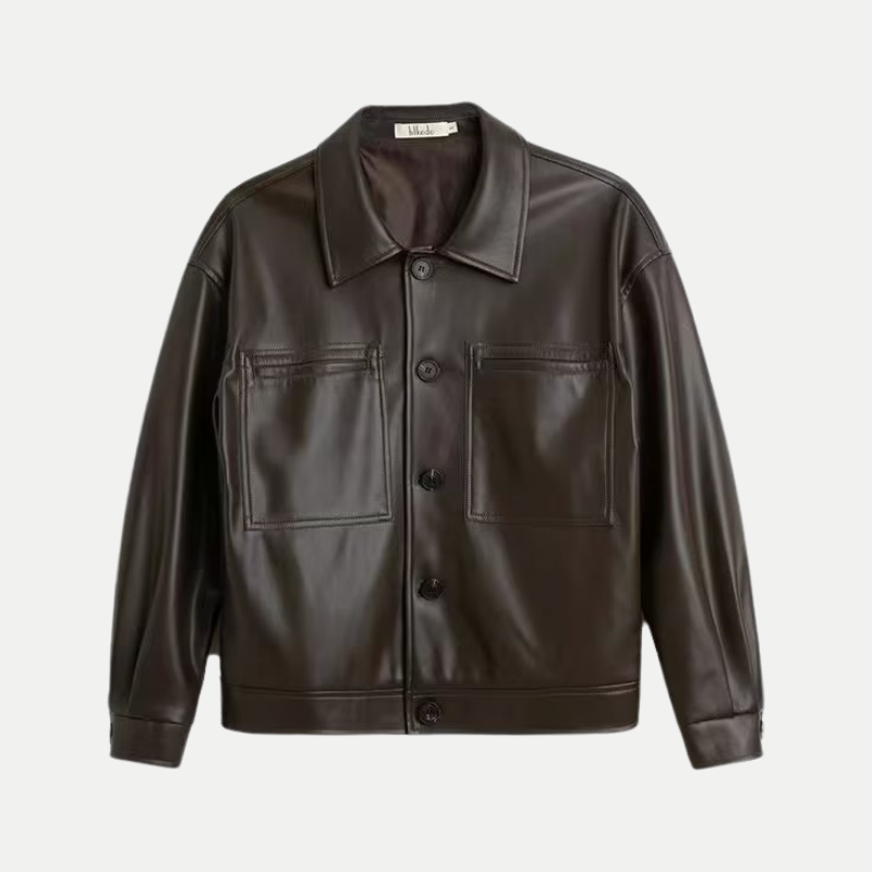 Vincent Dark Brown Leather Jacket
