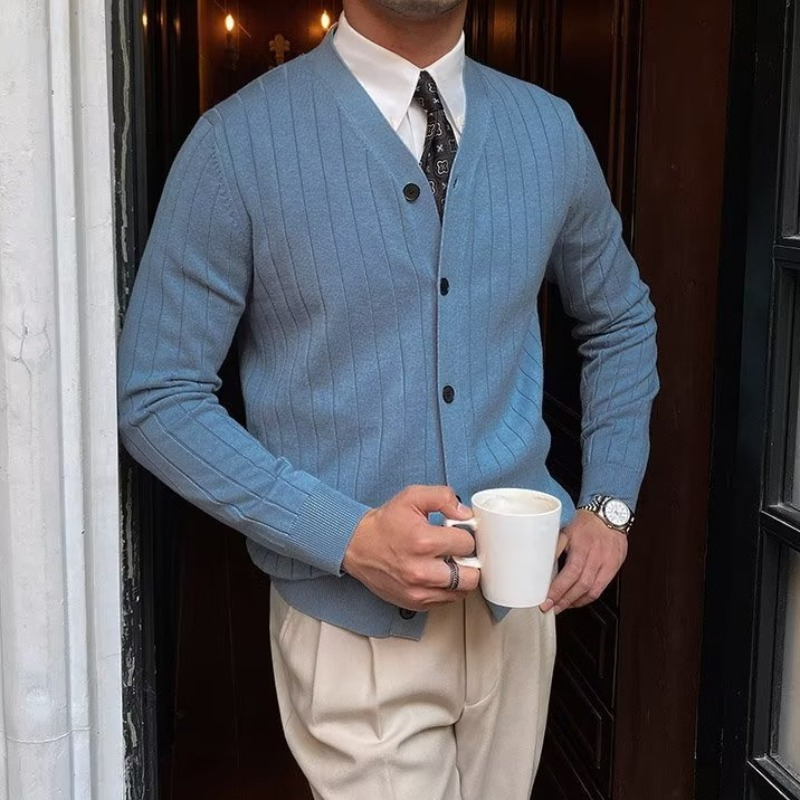 Monroe Striped Knit Cardigan