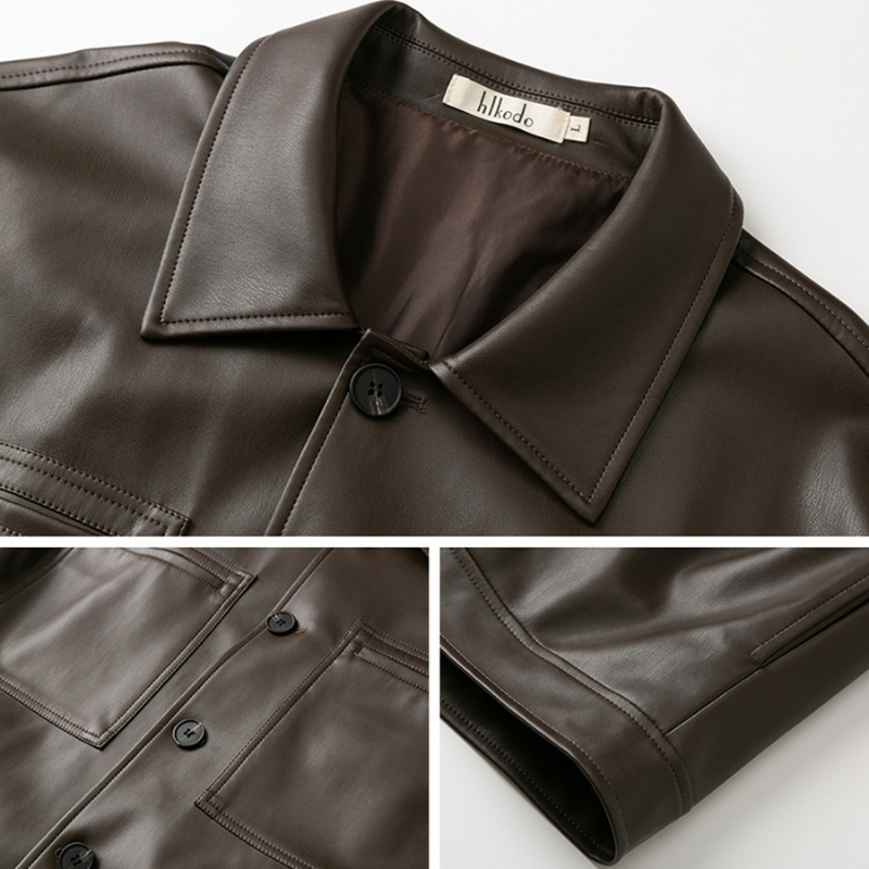Vincent Dark Brown Leather Jacket