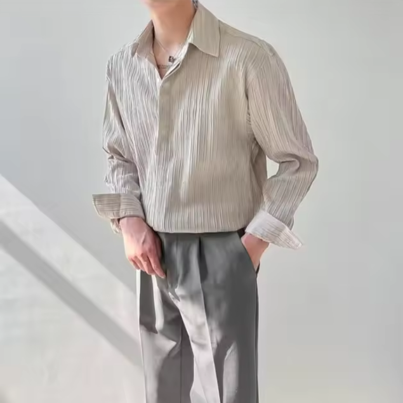Vincenzo Elegant Striped Shirt
