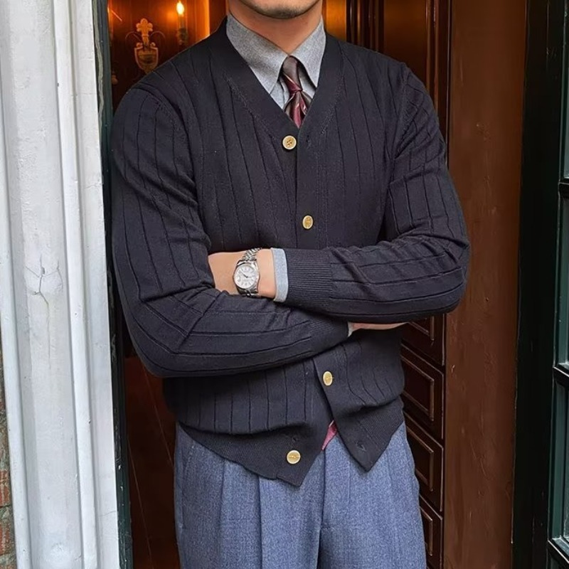 Monroe Striped Knit Cardigan