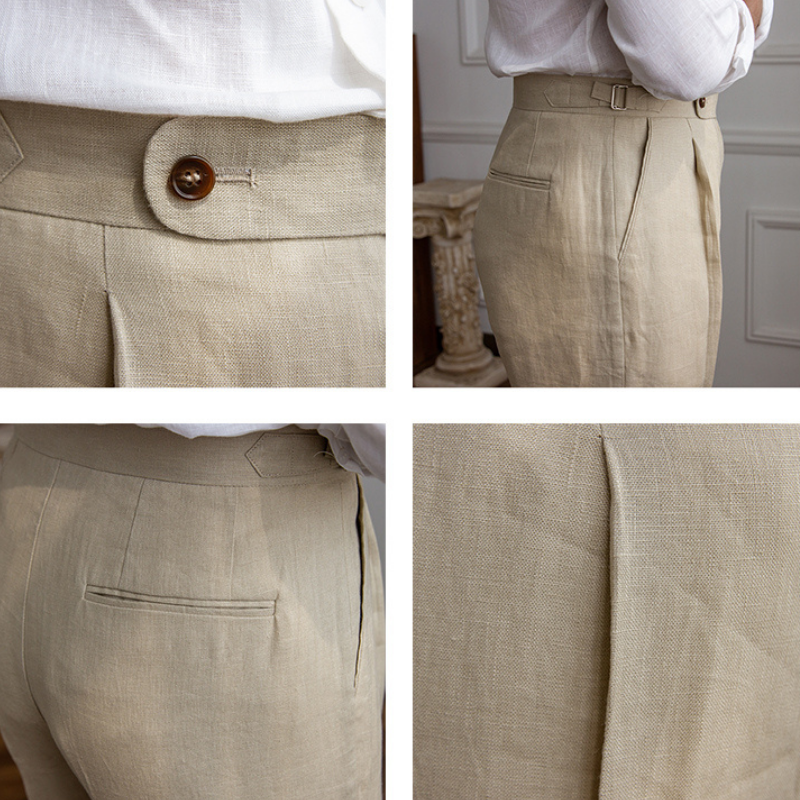 Modena Linen Italian Fabric Pants