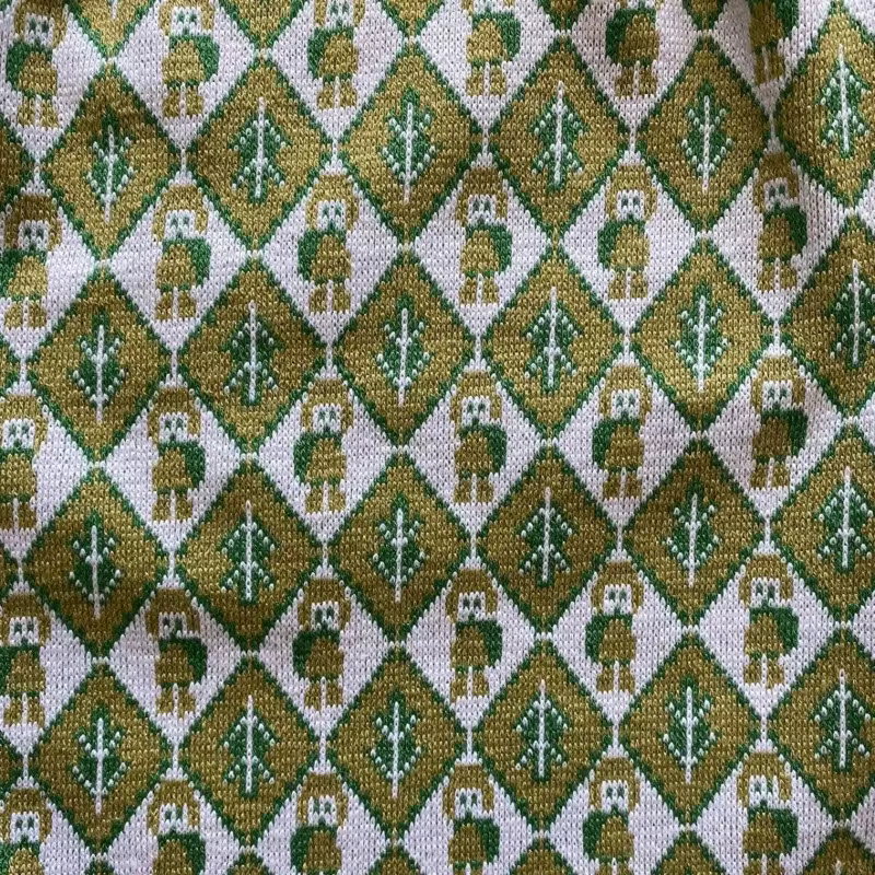 Retro Avocado Patterned Green Shorts