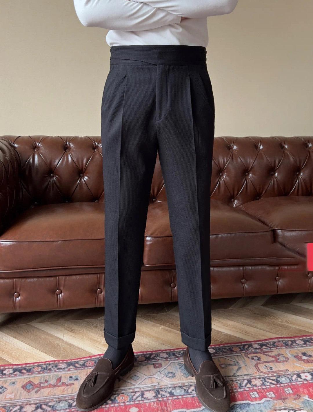 Italian Cut Velvet Fabric Pants