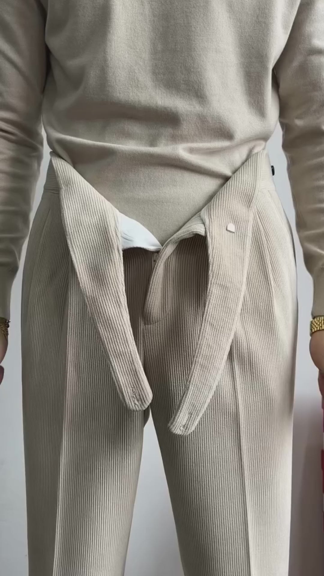 Italian Cut Velvet Fabric Pants